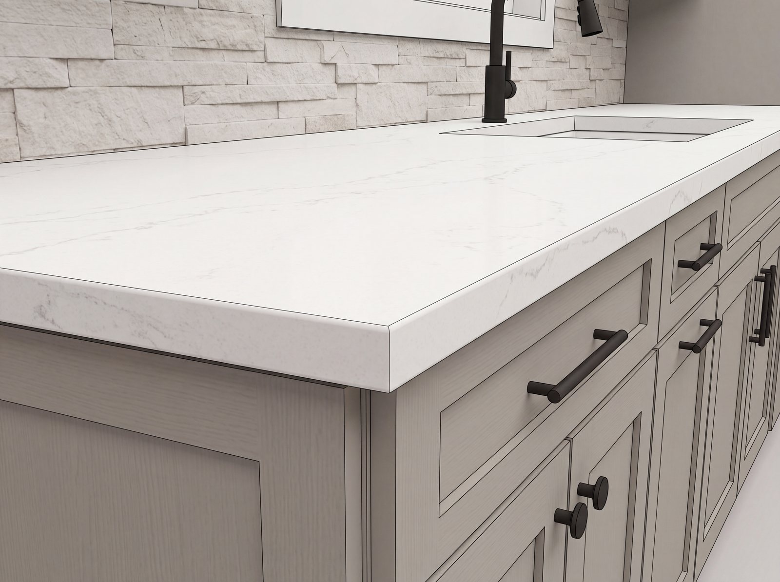 Quartz countertops