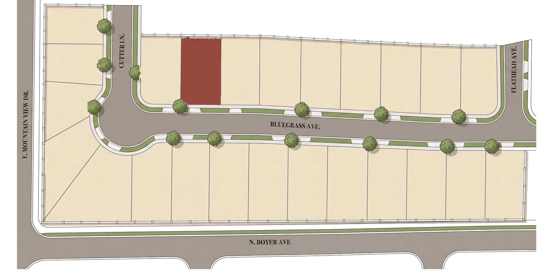 University Place lot map — Sandpoint, Idaho